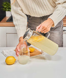 Carafă apă din sticlă, filtru inox, 1.6 L