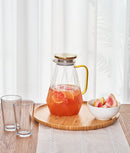 Carafă apă din sticlă, filtru inox, formă diamant, 2 L