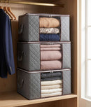 Set 3 huse depozitare haine, 90L
