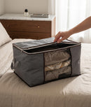 Set 3 huse depozitare haine, 90L